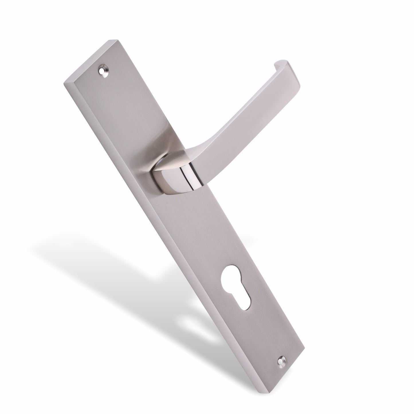Xesthetique Premium Brass Mortise Door Lock Set – 10" Handle with Secure One Side Nobe Key Cylinder CA55