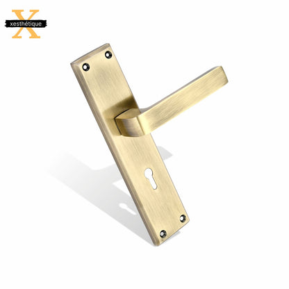 Xesthetique Mortise Door Lock Handle Set 8 Inch - with 3 Ultra Brass Keys, Door Locks For Main Door, Bedroom,Living Room  – Ideal Security for Home,Office,Hotels(C103)