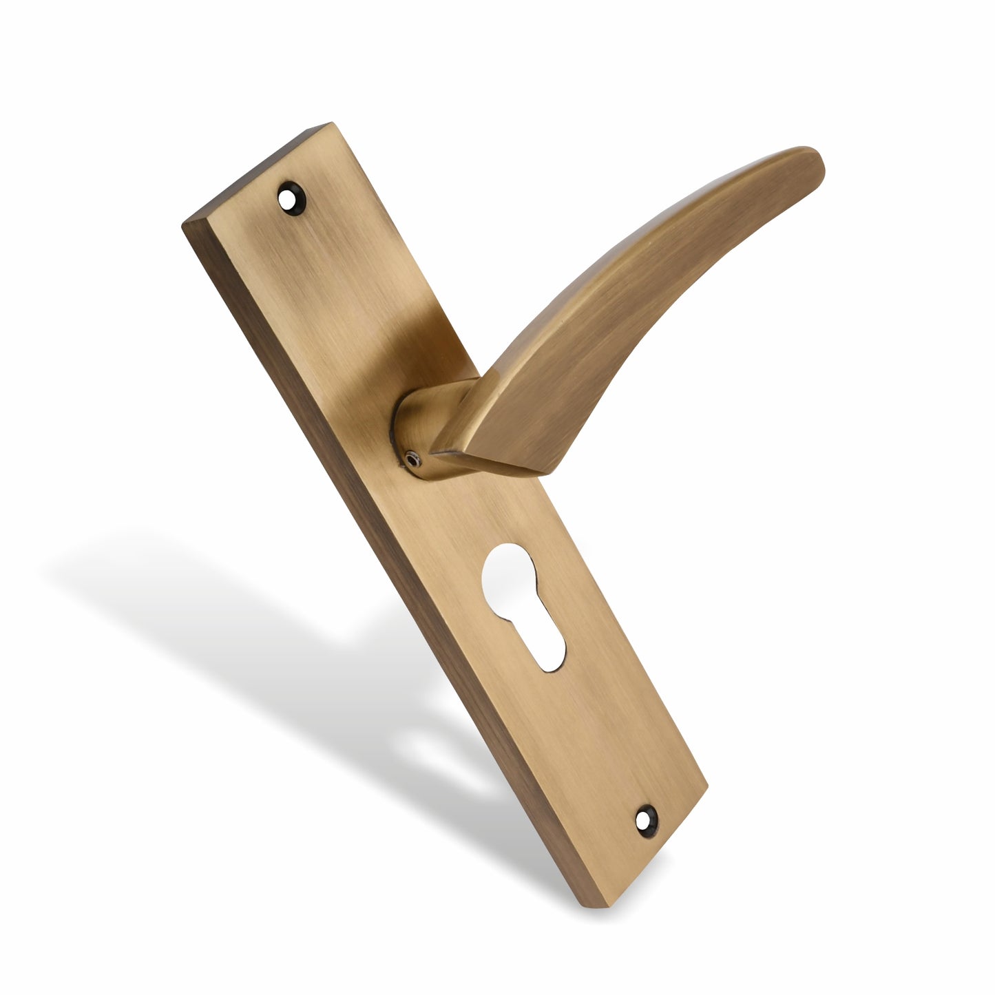 Xesthetique Premium Brass Mortise Door Lock Set – 8" Handle with Secure One Side Nobe Ultra Key Cylinder CASP144