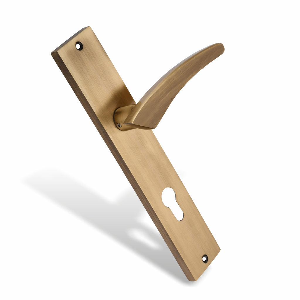 Xesthetique Premium Brass Mortise Door Lock Set – 10" Handle with Secure Both Side Ultra Key Cylinder CASP145