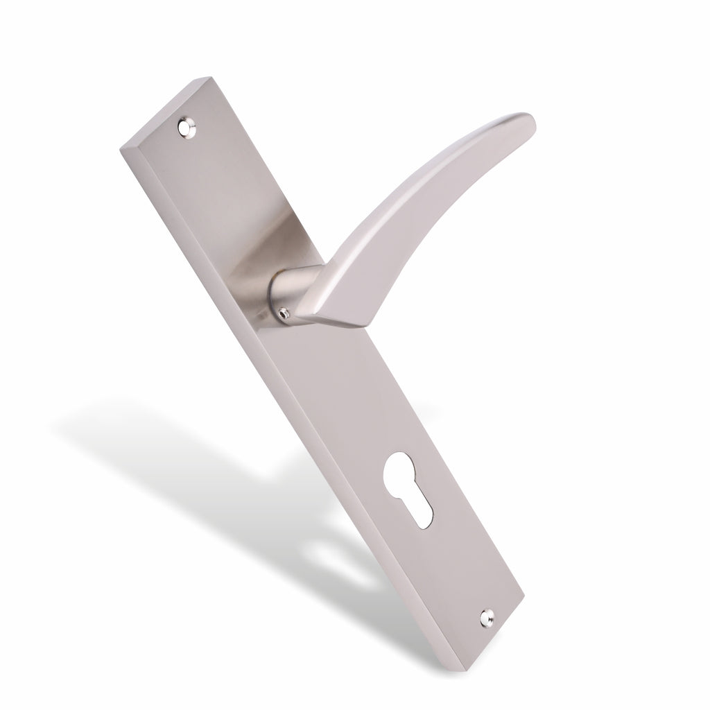 Xesthetique Premium Brass Mortise Door Lock Set – 10" Handle with Secure Both Side Ultra Key 70MM/90MM Pin Cylinder CASP149