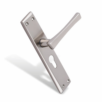 Xesthetique Premium Brass Mortise Door Lock Set – 8" Handle with Secure One Side Nobe Key Cylinder CH15