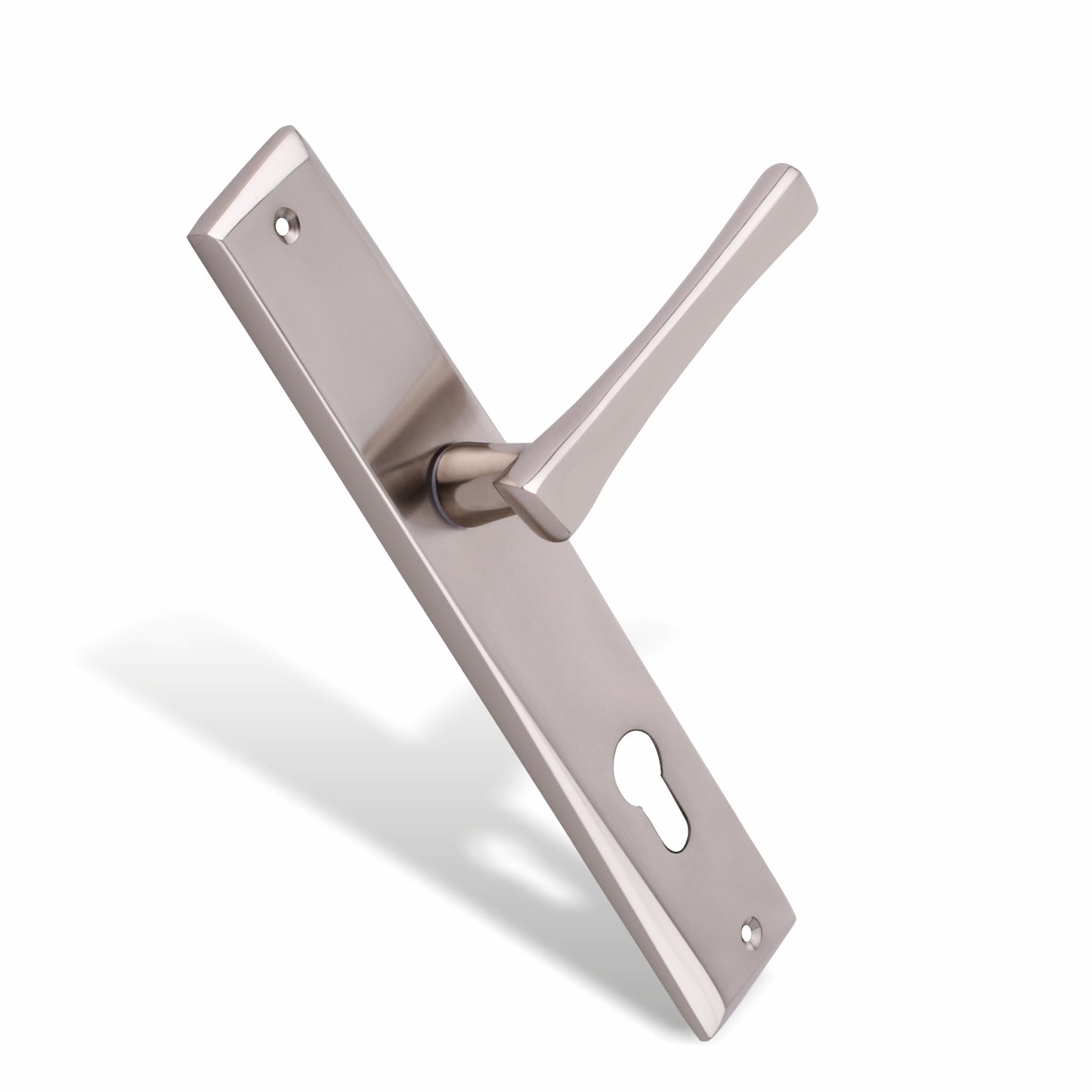Xesthetique Premium Brass Mortise Door Lock Set – 10" Handle with Secure One Side Nobe Ultra Key 70MM/90MM Pin Cylinder CH173