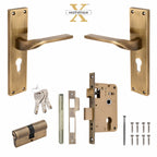 Xesthetique Morden S.S. 304 Mortise Door Lock Set – 8" Handle with Secure Both Side Ultra Key Cylinder CAS132