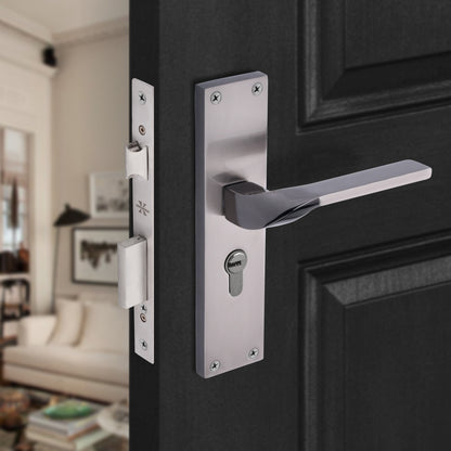 Xesthetique Morden S.S. 304 Mortise Door Lock Set – 8" Handle with Secure Both Side Ultra Key Cylinder CAS132