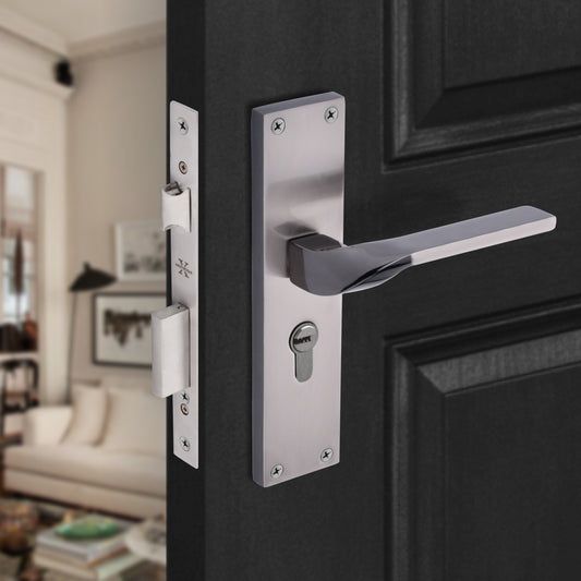 Xesthetique Morden S.S. 304 Mortise Door Lock Set – 8" Handle with Secure Both Side Ultra Key Cylinder CAS132