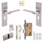Xesthetique Morden S.S. 304 Mortise Door Lock Set – 8" Handle with Secure Both Side Ultra Key Cylinder CAS132
