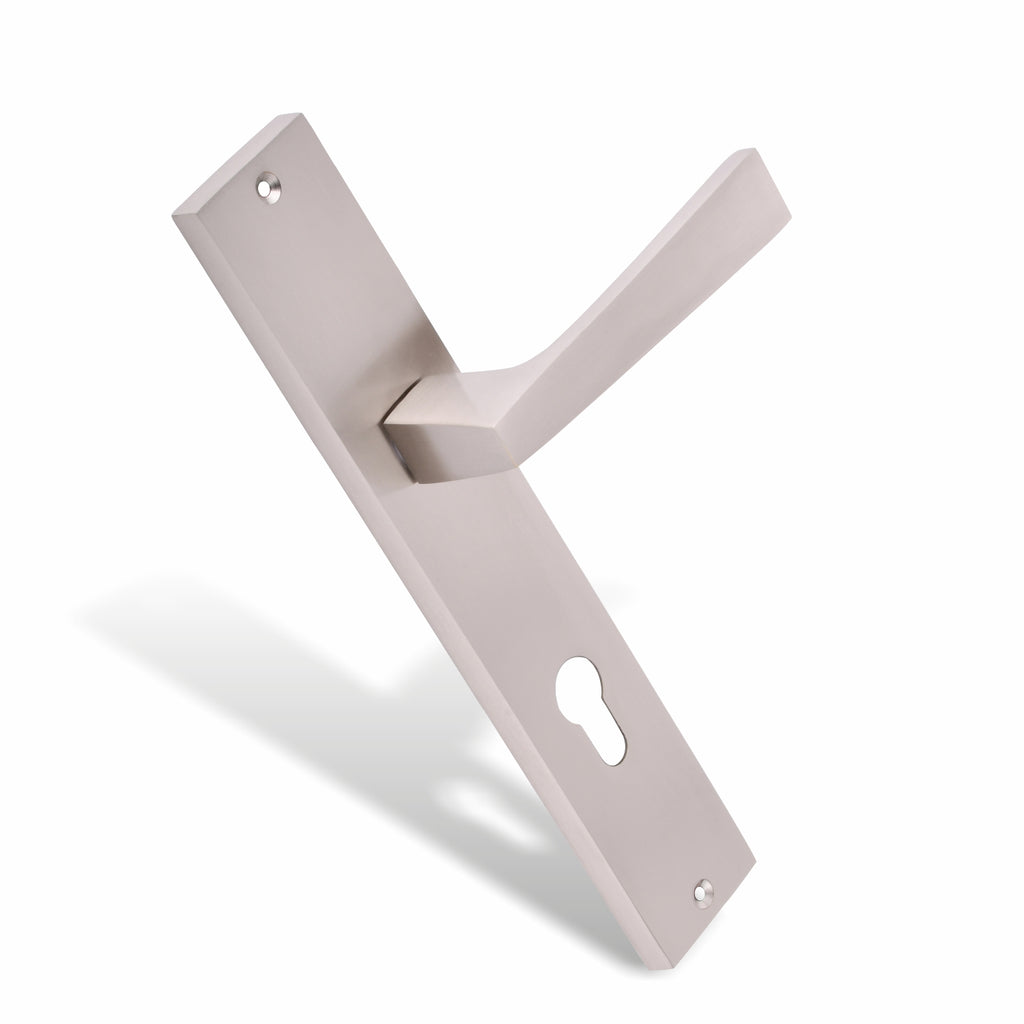 Xesthetique Premium Brass Mortise Door Lock Set – 10" Handle with Secure Both Side Ultra Key Cylinder EZRA115