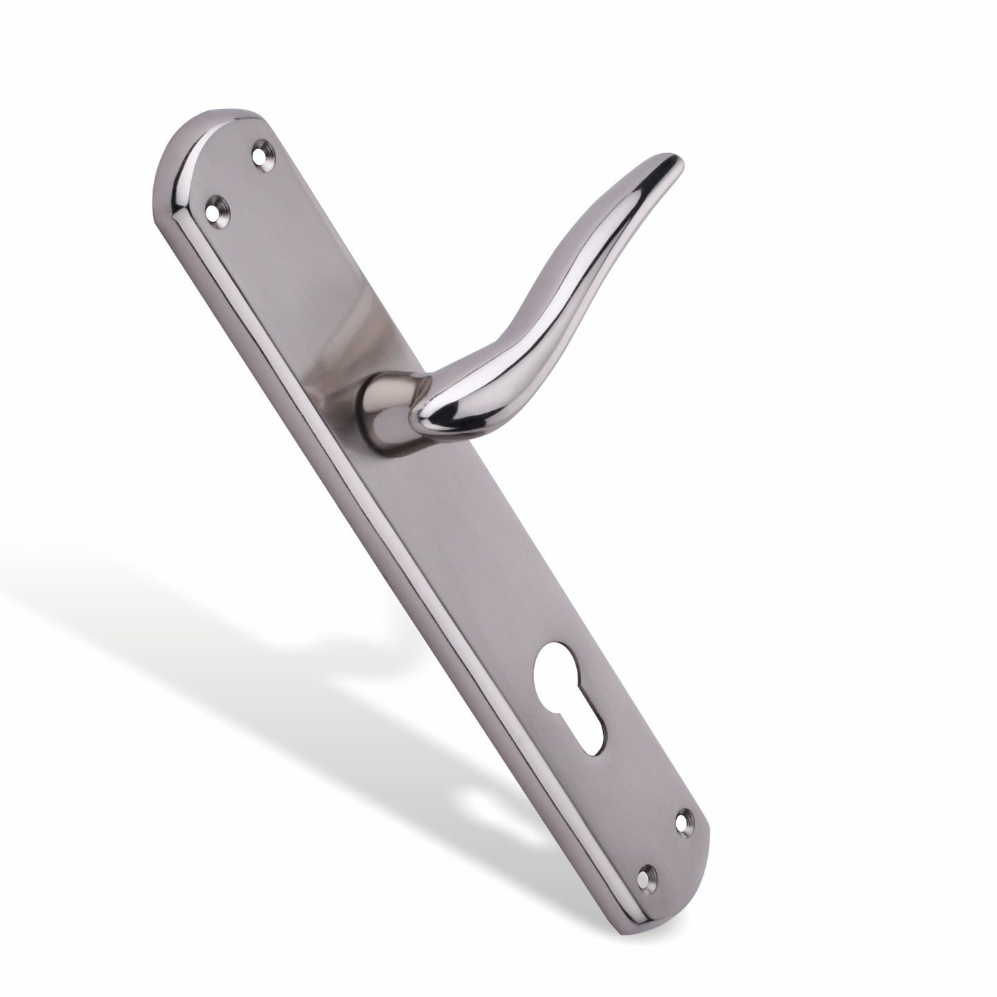 Xesthetique Premium Brass Mortise Door Lock Set – 10" Handle with Secure One Side Nobe Ultra Key Cylinder FAU108