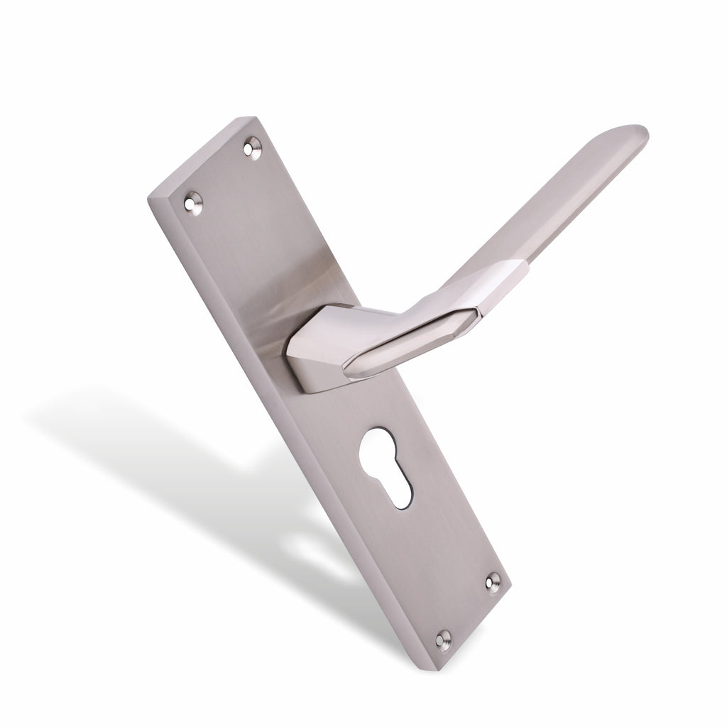 Xesthetique Morden Zinc Mortise Door Lock Set – 8" Handle with Secure Both Side Ultra Key/One Side Nobe Ultra Key Cylinder MAR151