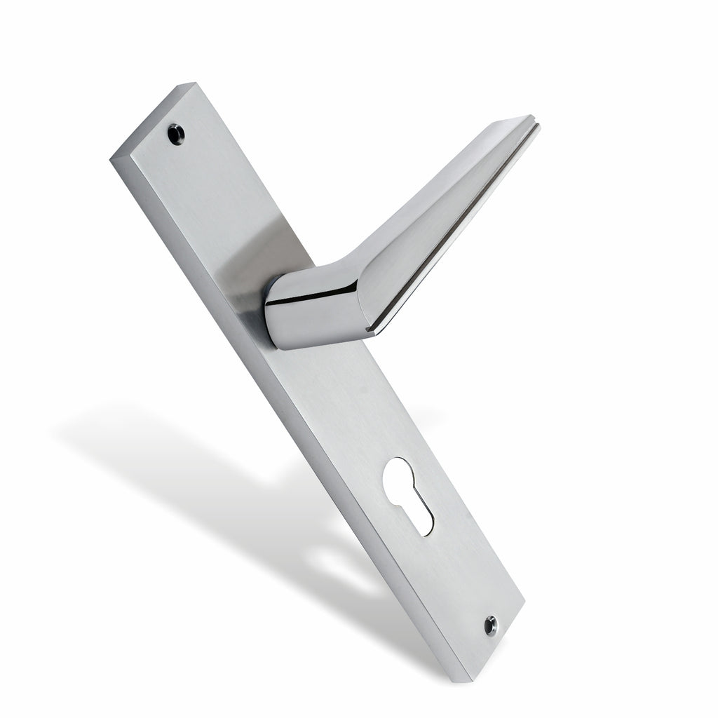 Xesthetique Premium Brass Mortise Door Lock Set – 10" Handle with Secure Both Side Key Cylinder ME42