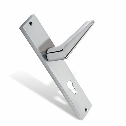 Xesthetique Premium Brass Mortise Door Lock Set – 10" Handle with Secure One Side Nobe Ultra Key 70MM/90MM Pin Cylinder ME47