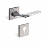 Xesthetique Morden Zinc Rose Door Lock Set – 10" Handle with Secure Both Side Key 70MM/90MM Pin Cylinder MAR156