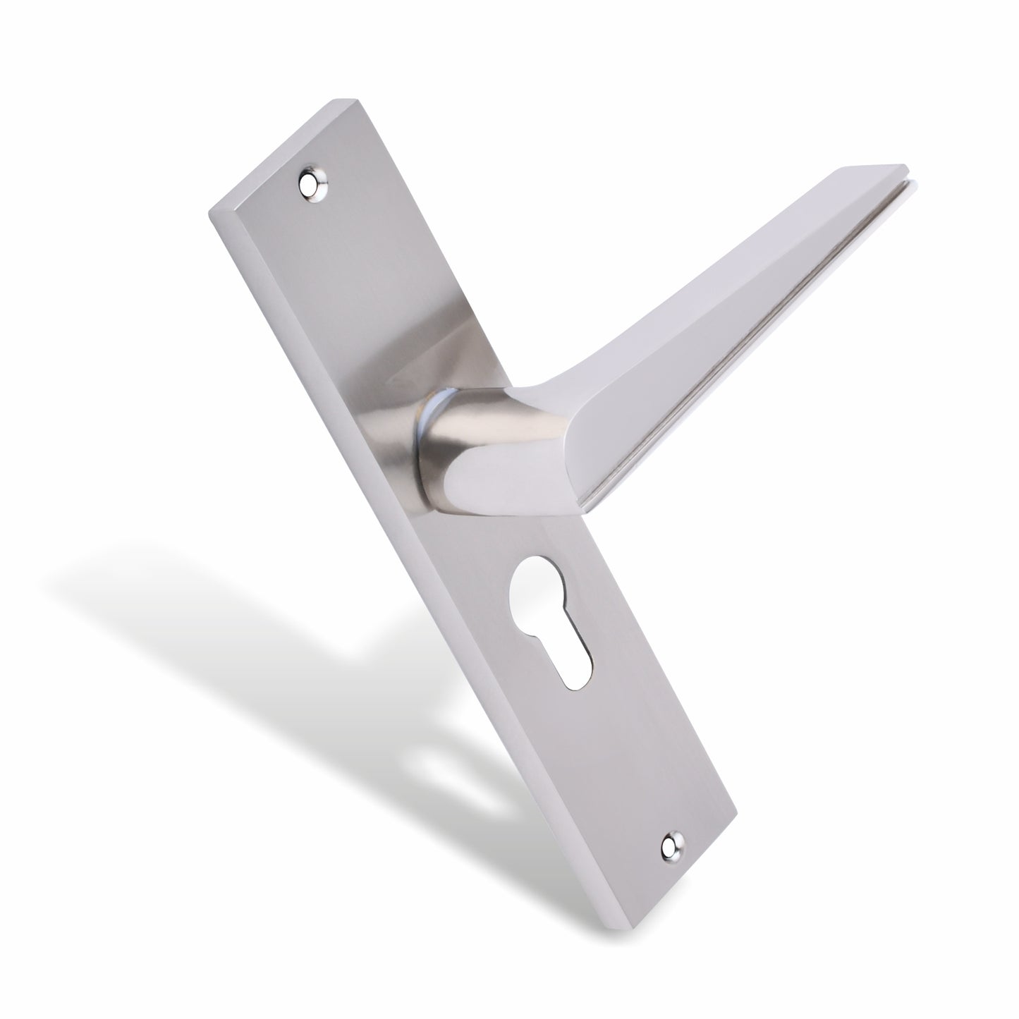 Xesthetique Premium Brass Mortise Door Lock Set – 8" Handle with Secure One Side Nobe Key Cylinder ME41