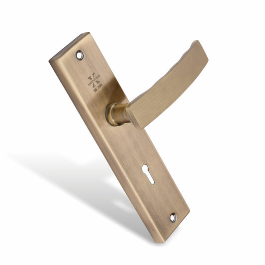 Xesthetique Morden S.S. 304 Mortise Door Lock Set – 8" Handle with Secure One Side Nobe Ultra Key Cylinder MIL93