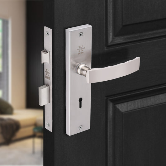Xesthetique Morden S.S. 304 Mortise Door Lock Set – 8" Handle with Secure Both Side Ultra Key Cylinder MIL92