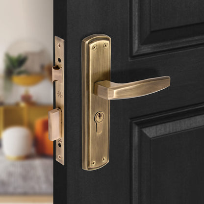 Xesthetique Morden Zinc Mortise Door Lock Set – 8" Handle with Secure Both Side Ultra Key Cylinder MILO135