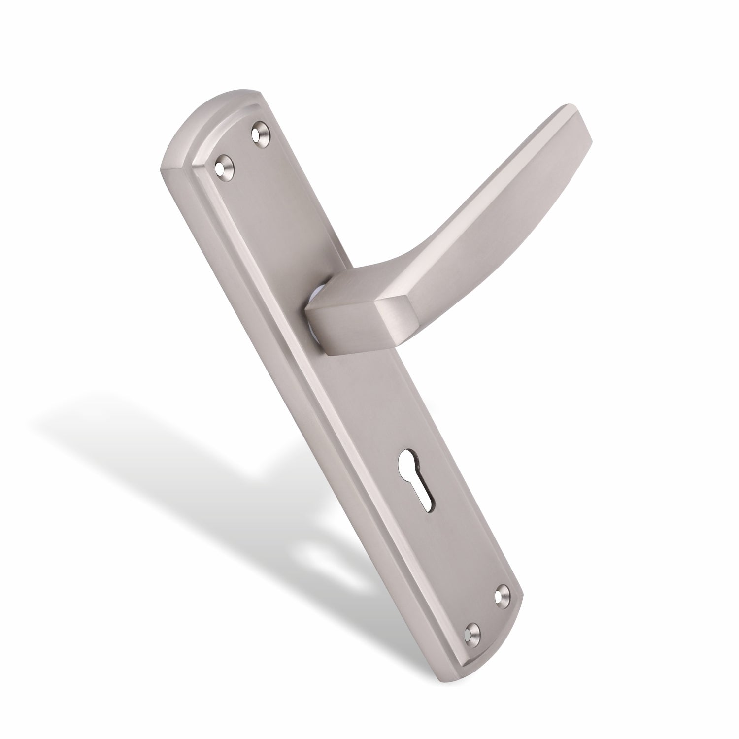 Xesthetique Morden Zink Mortise Door Lock Set – 8" Handle with Secure KY Lock Regular Key MILO134