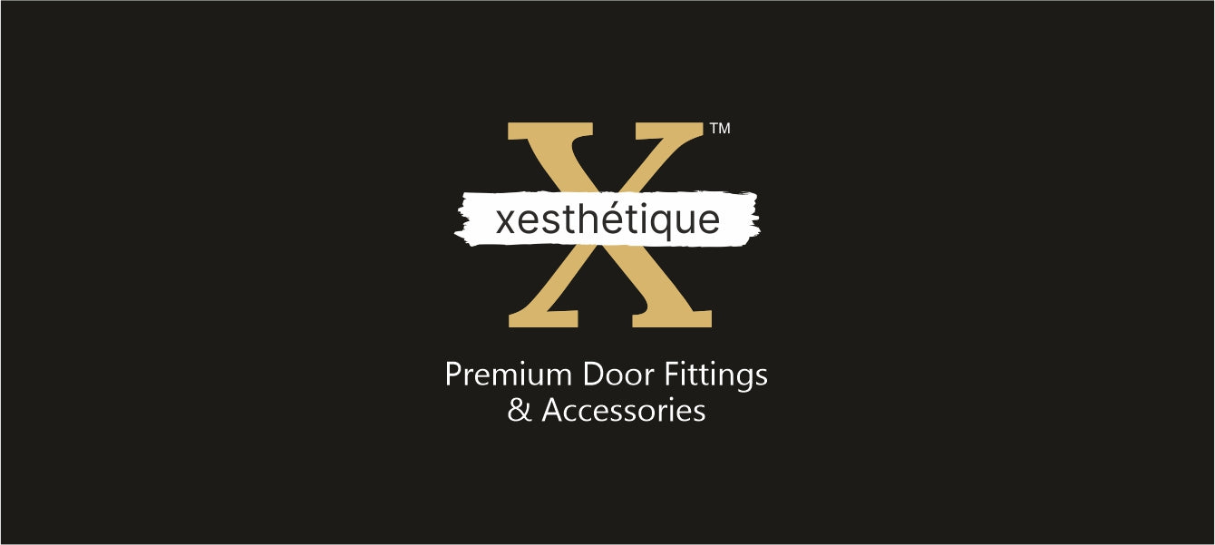 Xesthetique Durable & Stylish Door Lock for Home - Secure Main Door Locks for Home, Double Door Lock Set for Main Door, Rim Lock with Brass One Side Nobe Ultra Keys