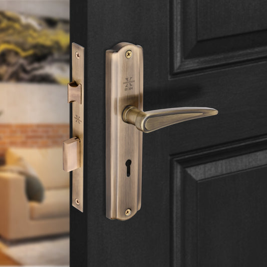 Xesthetique Morden S.S. 304 Mortise Door Lock Set – 8" Handle with Secure KY Lock Regular Key PHILO129
