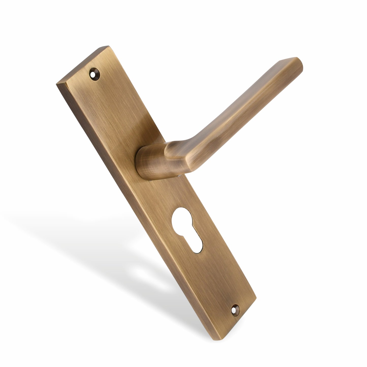 Xesthetique Premium Brass Mortise Door Lock Set – 8" Handle with Secure One Side Nobe Key Cylinder TH02