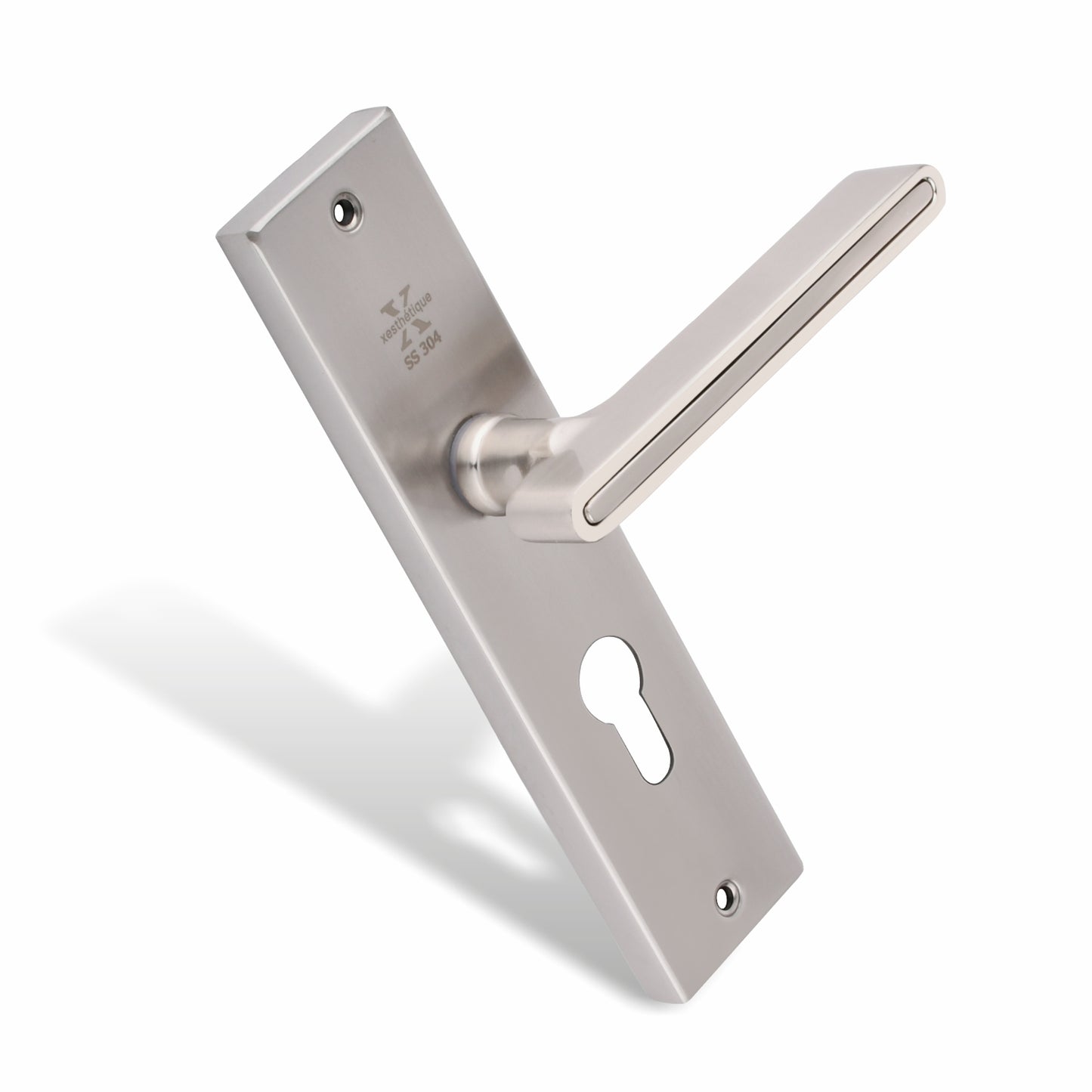Xesthetique Morden S.S. 304 Mortise Door Lock Set – 8" Handle with Secure Both Side Key Cylinder VI05