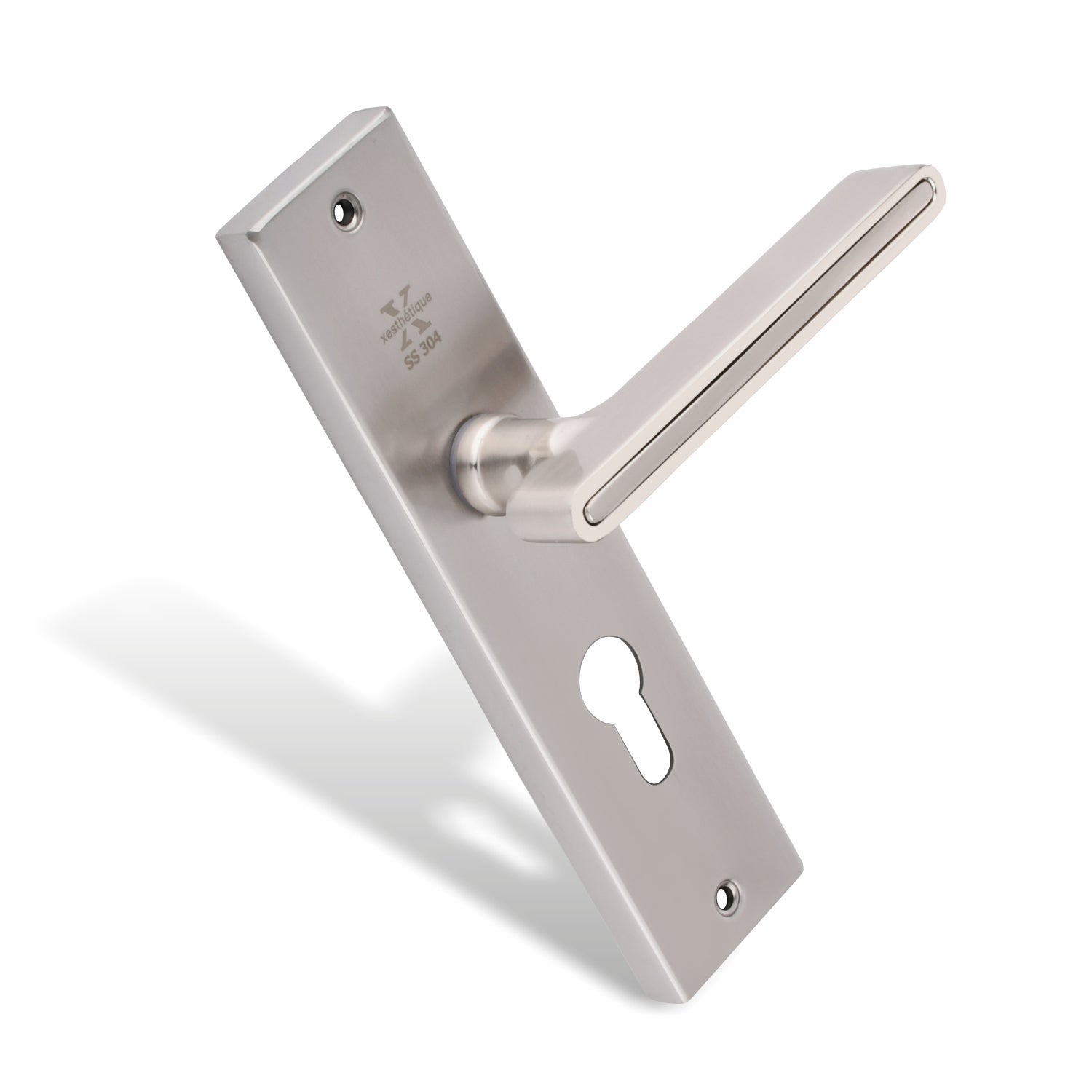 Xesthetique Morden S.S. 304 Mortise Door Lock Set – 8" Handle with Secure Both Side Key Cylinder VI05