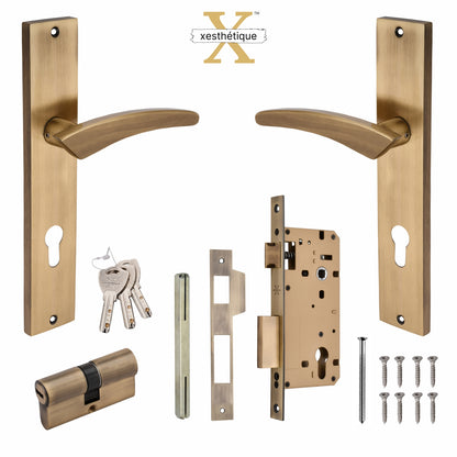 Brass Mortise Lock Set - Secure and Stylish - Unlock Safety and Elegance with Xesthetique – Design Caspian