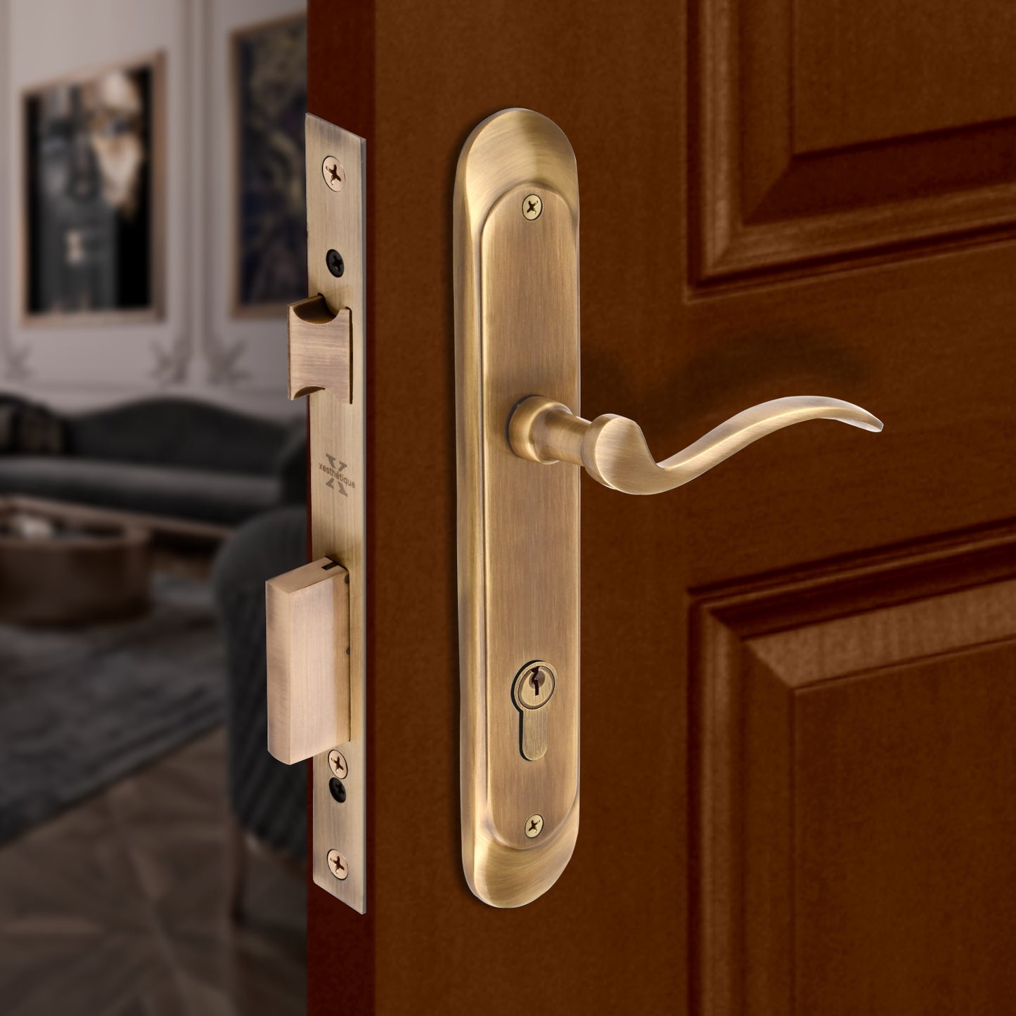 Brass Mortise Lock Set - Secure and Stylish - Unlock Safety and Elegance with Xesthetique – Design Eleanor