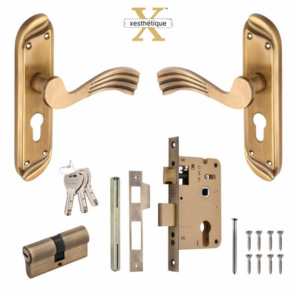 Brass Mortise Lock Set - Secure and Stylish - Unlock Safety and Elegance with Xesthetique – Design Hugo