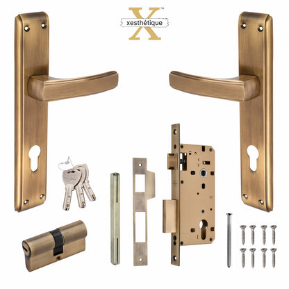 Brass Mortise Lock Set - Secure and Stylish - Unlock Safety and Elegance with Xesthetique – Design Marceella