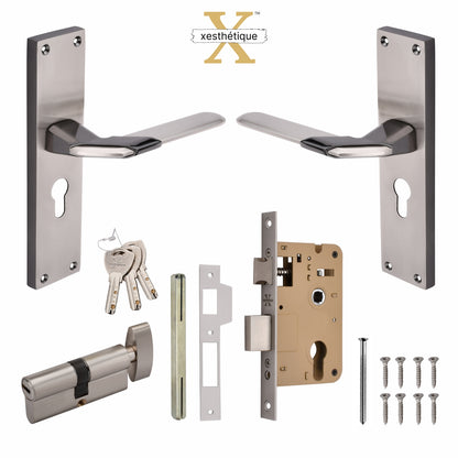 Zinc Mortise Handles Door Lock Set - Secure and Stylish - Unlock Safety and Elegance with Xesthetique – Design Marget